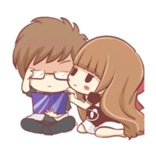 figure, centilia, anime lovers, chibi and his wife, love animation