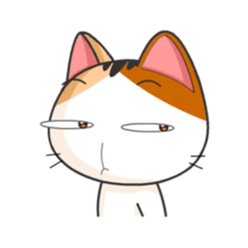 katze, eine katze, japanische katzen, animashny emoji cats, aufkleber japanische katzen