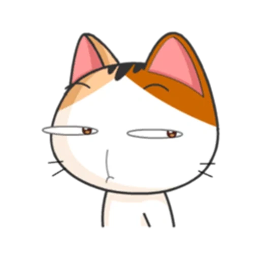 gato, um gato, gatos japoneses, animashny emoji gatos, adesivos gatos japoneses