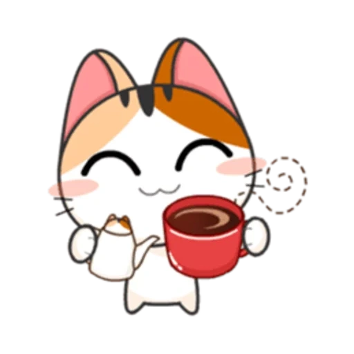 chat, meow animé, chats japonais, chat japonais, dessins kawaii mignons