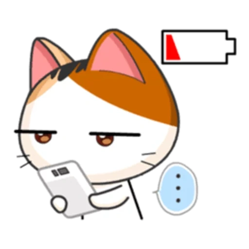 японские, meow animated, аниме милые рисунки, наклейки японские котики