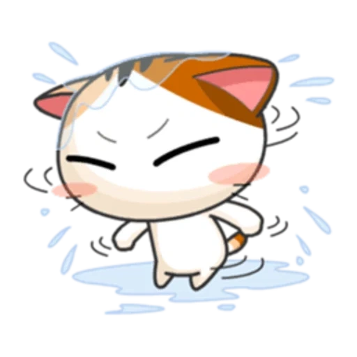 anak kucing, kucing lucu, kucing itu menangis, meow animated, anak kucing jepang