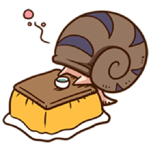 snail, caracol, personagem, arte do caracol chibi, ilustração de caracol