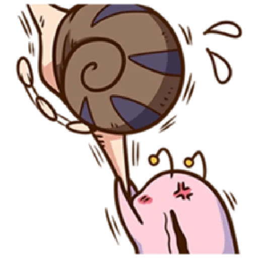 caracol, caracol chibi, padrão de caracol, arte do caracol chibi, ilustração de caracol