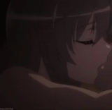 anime couples, anime kiss, anime yosuga no sora kiss, anime tied a kiss