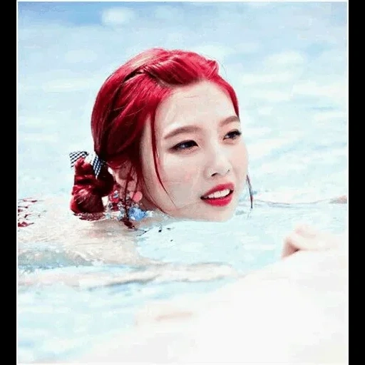 orang asia, sungai, beludru merah, red velvet joy, irene red velvet