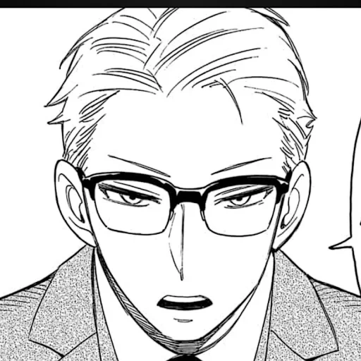 manga, lunettes de manga, personnages d'anime, personnages d'anime, famille d'espionnage spy x famille