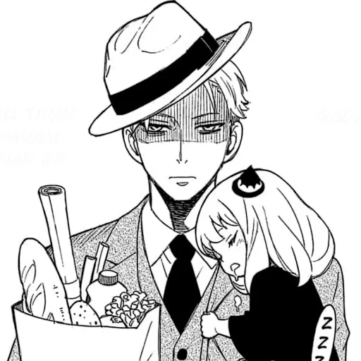 manga, anime manga, spy x family, manga family of a spy, elegant family of anime spies