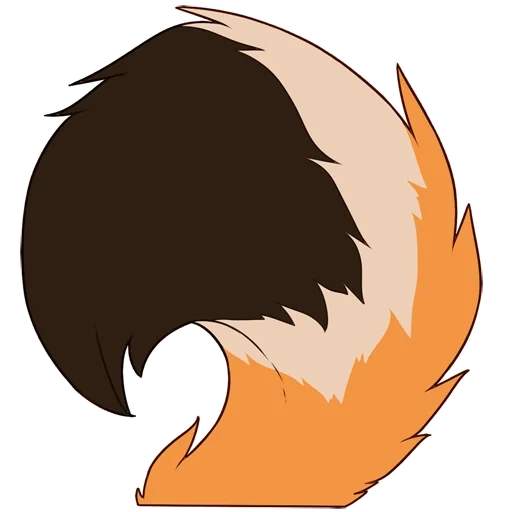 fox, anime, logo, queue de renard, conception du logo