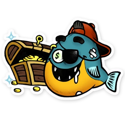 the male, pirate fish, diggy pirate