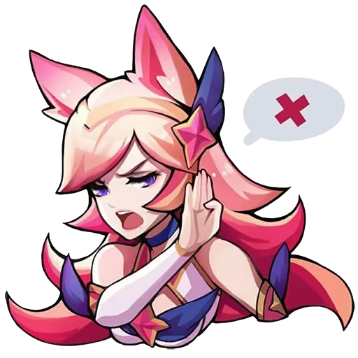 star guardian ahri, stickers with ari league legends, ari league legends, league of legends star guardian, league of legends stickers