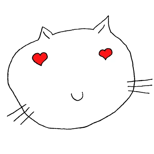 cat, кошка, круглокот, милые картиночки, легкие рисунки котят