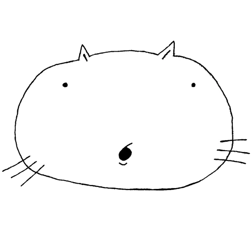 cat, cat, seal, seal sticker, round cat coloring