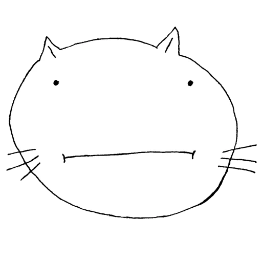 kucing, kucing, menggambar totoro, gambar nyashny, sketsa totoro
