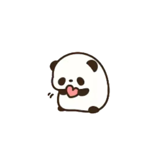 panda japonesa, pandas de dibujos animados, panda dibujo lindo, panda es un dibujo dulce, von hermoso lindo panda