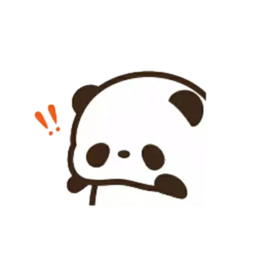panda, broma, vector de panda, pandas de dibujos animados, panda es un dibujo dulce