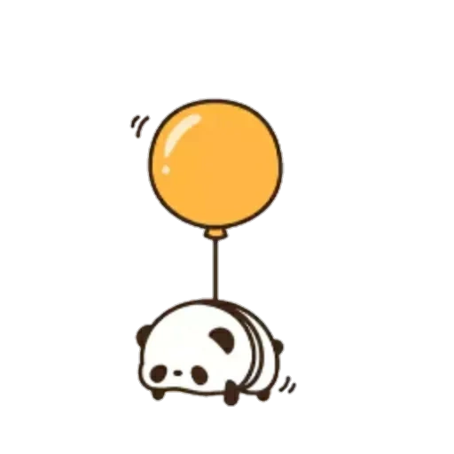schöne muster, der panda ballon, um das schöne zu skizzieren, nettes panda-muster, niedliche pixel malerei