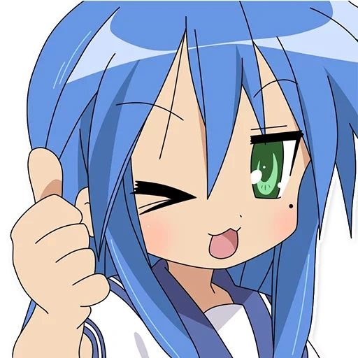 аниме, lucky star, лаки стар коната, lucky star konata, lucky star timotei