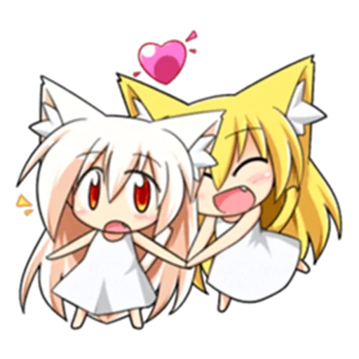 some, anime, nyanko chikuwa, anime characters, kyubey humanization