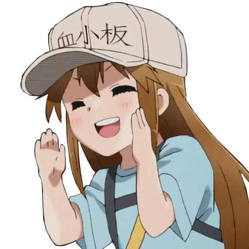 drawing, anime characters, anime luser, anime, anone anone hataraku saibou anime