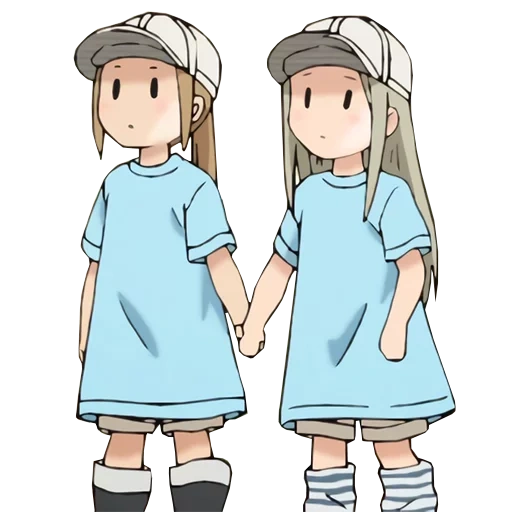 anime characters, drawing, hataraku saibou friends, anime drawings, hataraku saibou panz