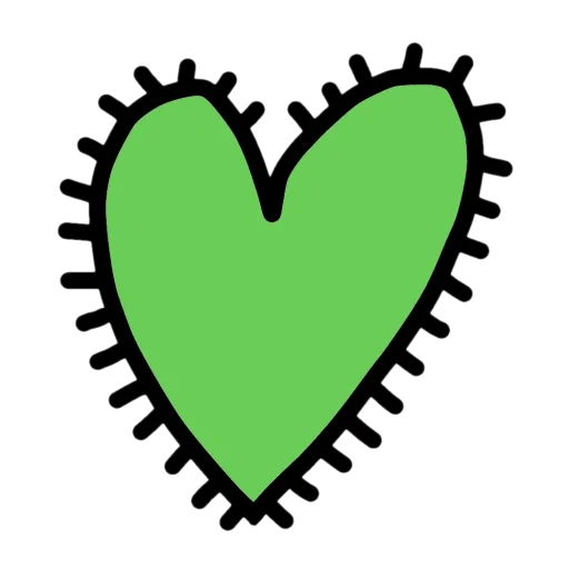 форма сердце, сердце силуэт, сердце символ, клипарт сердце, зеленое сердце