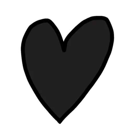 сердце, сердце значок, черное сердце, сердце иконка, сердечко черное