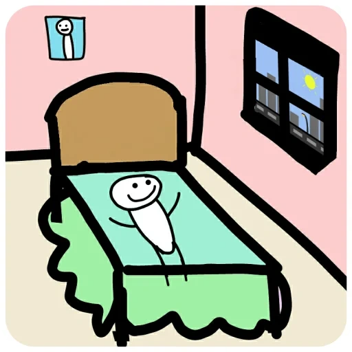 смешные комиксы, клипарт кровать, рисунок кровати, кровать срисовки, мультяшная больница кровать