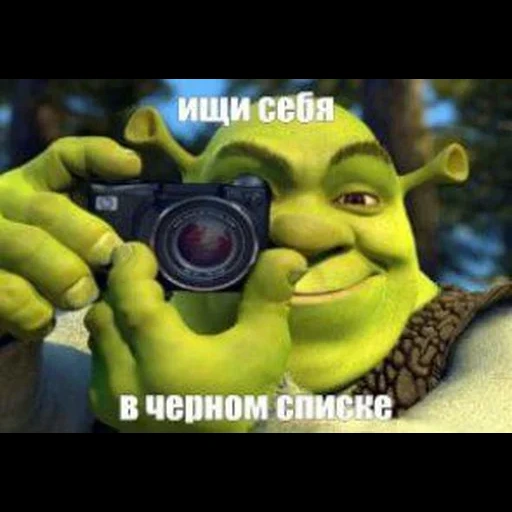 shrek, mem shrek, shrek camera, shrek mem template, shrek with a camera