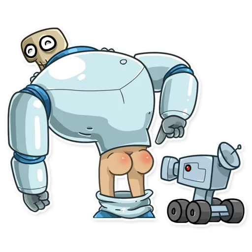 robô, astronauta, robô rick, robô de desenho animado, ilustração do robô