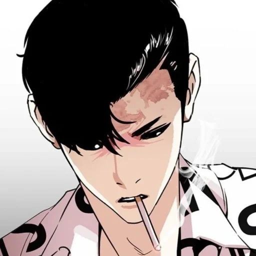 manhua, lookism, anime boy, bande dessinée animée, personnages manhua