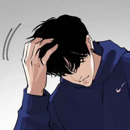 figura, animación manhua, personajes de animación, lookism zack lee, chico anime lloró