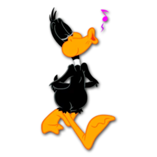 canard de daffy, luni dings, looney tunes, duffy duck donald duck, personnages de notes luni