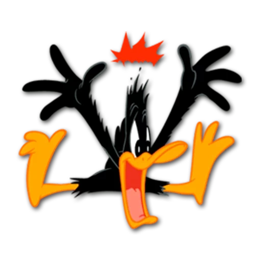 chiflados, pato tonto, looney tunes, logotipo de duffy duck, luni tunz show duck