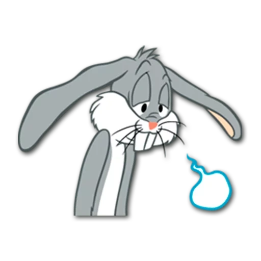 bugs bunny, bugs banny sedih, kantung kelinci menangis, bugs bunny sedih, kelinci tas kelinci sedih