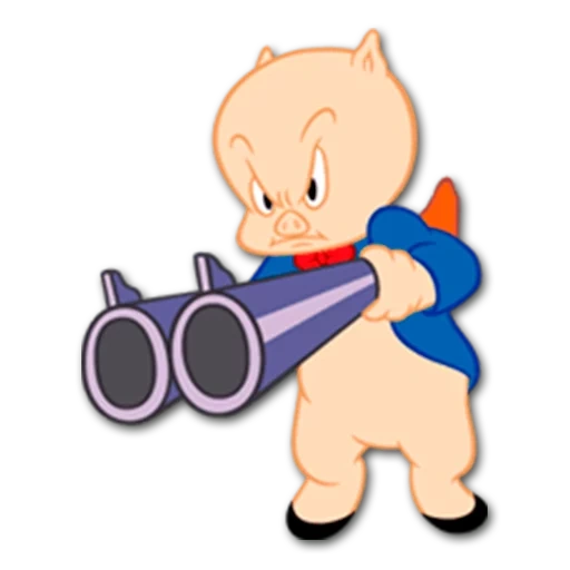 babi porky, looney tunes, porky bersumpah, looney tunes porky