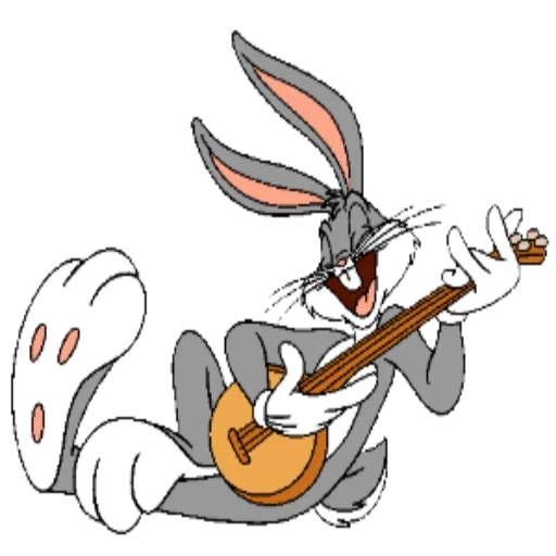 bugs bunny, chitarra lepre, banny di coniglio banny, bass banny con una chitarra, disney borse banny 1970