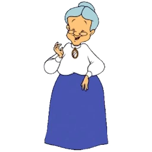 abuela, la pintura de la abuela, abuela de dibujos animados, dibujos animados de la abuela, anciana caricatura