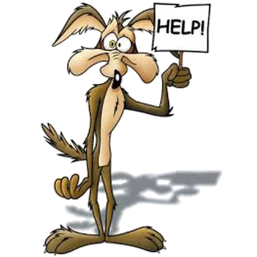 looney tunes, willy the coyote helps, looney tunes cartoons, coyote cartoon board, cunning coyote road runner
