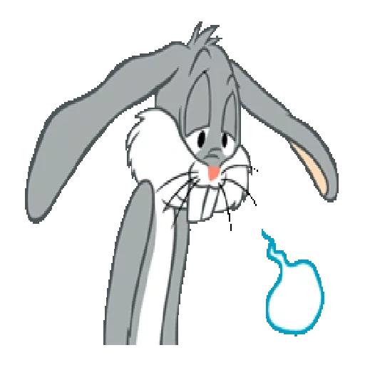 bugs bunny, sacche di coniglio, banny da lepre, banny di coniglio banny, busse di conabbit bunny è triste