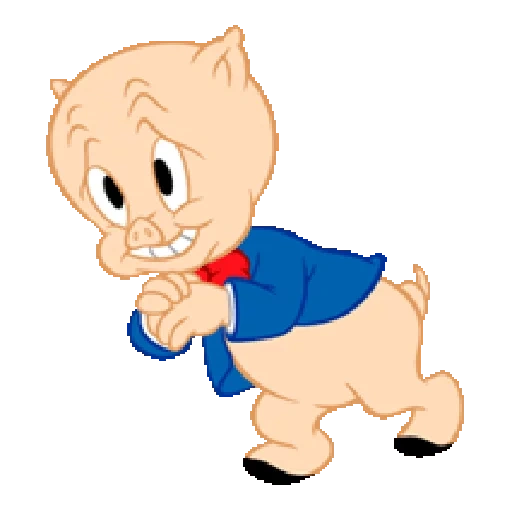 porky, porky pig, porky swears, looney tunes