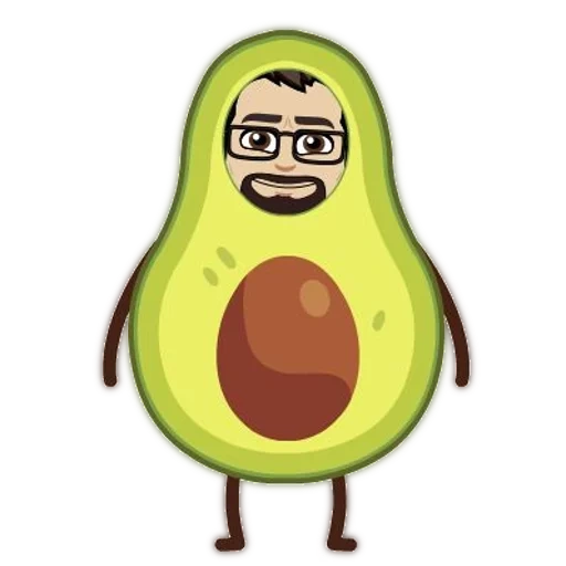 avocado, avocado, der kleine mann der avocado, nette avocado muster