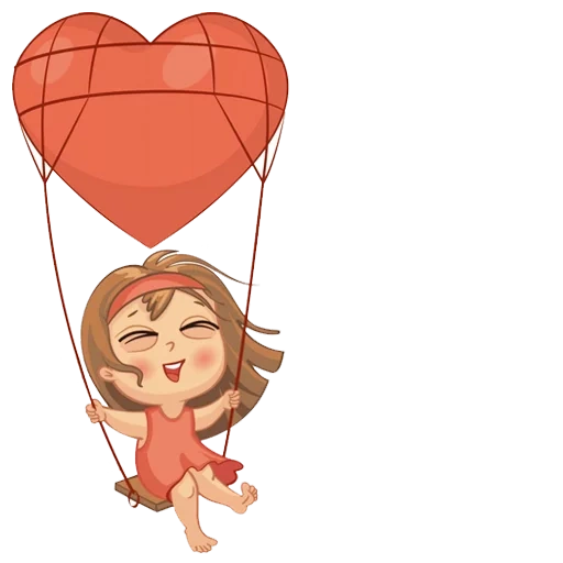 le cœur de la fille, un coeur de ballon, vector de ballons d'air amoureux, un ballon amoureux dessin, dreamers boy girl avec des boules avec coeur