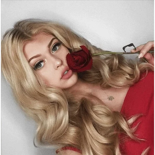 mulher, egor letov, loren gray, rosas loiras, lindas garotas