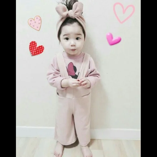 niño lindo, niños asiáticos, bebé coreano, bebé asiático, linda chica coreana
