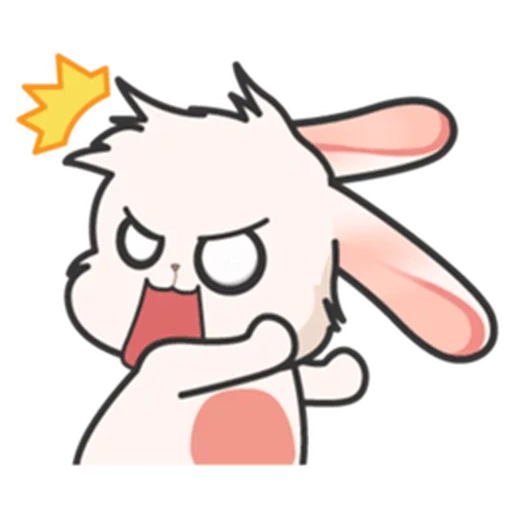 stickers, fun, fluffy stickers, kawai rabbit, anime kawaii