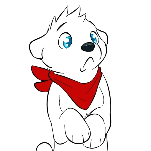 ours, chiens, chien, dessins de dessins animés, chien blanc noir disney