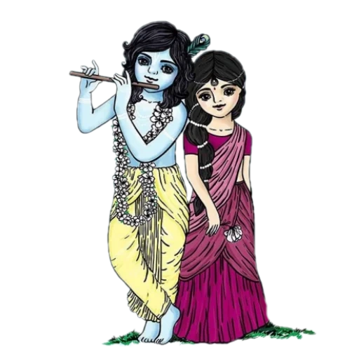krishna, radhe krishna, krishna, krishna-dzhanmashtam, krishna drawing