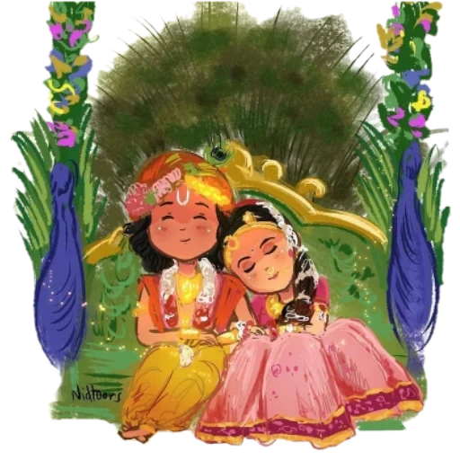 krishna-dzhanmashtam, holy krishna and radha, radhe, radha, little krishna