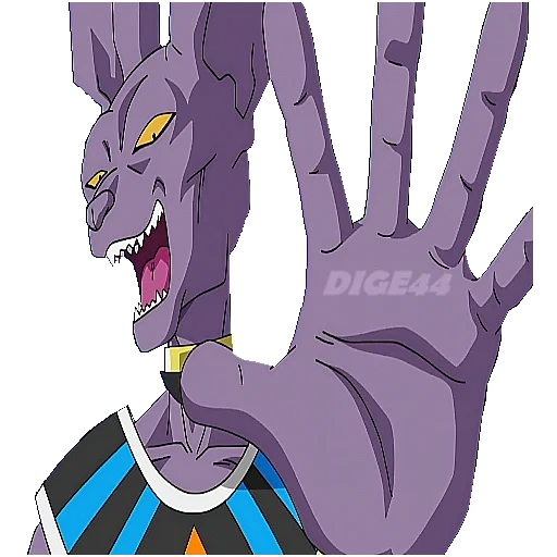 beerus, dragon ball, bills dragon bohr, longzhu chao